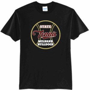 Bulldog State Tennis Port & Company Core Blend Tee PC55 BLK