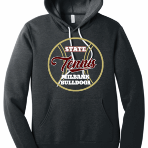 Bulldog State Tennis BELLA+CANVAS Unisex Sponge Fleece Pullover Hoodie 3719 DGH