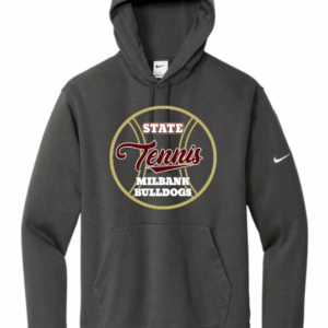 Bulldog State Tennis Nike Club Fleece Sleeve Swoosh Pullover Hoodie NKDR1499 ANTH