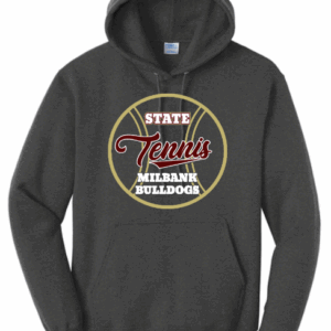 Bulldog State Tennis 7.8oz Fleece Hooded Sweatshirt PC78H DGH