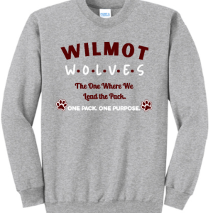 Wilmot Staff Port & Co Core Fleece Crewneck Sweatshirt PC78 AH