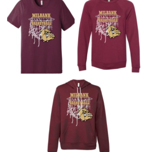 Bulldog Basketball Maroon Bella Canvas