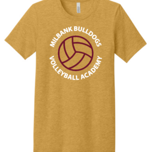 Bulldog VB Academy HM BELLA+CANVAS Unisex Heather CVC SS Tee