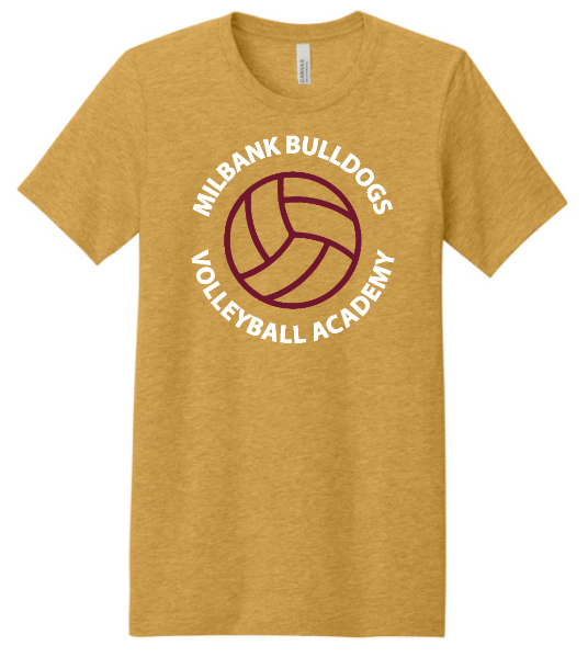 Bulldog VB Academy HM BELLA+CANVAS Unisex Heather CVC SS Tee