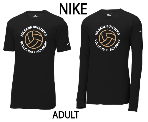 Bulldog VB Academy B Nike Dri-FIT Cotton/Poly LS & SS