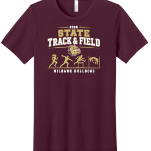 Bulldog State Track BC Triblend SS Tee 3413