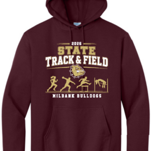 Bulldog State Track P&C Hooded Sweatshirt PC78H M
